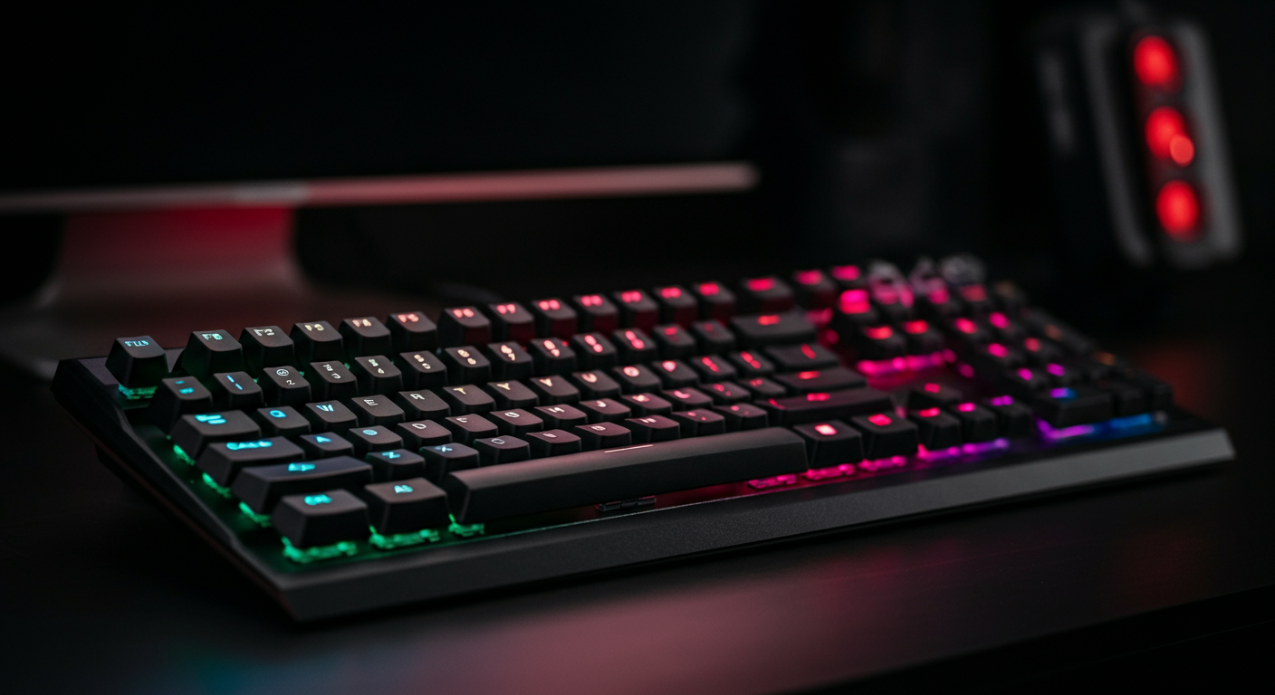 Tastiera meccanica gaming premium con retroilluminazione RGB